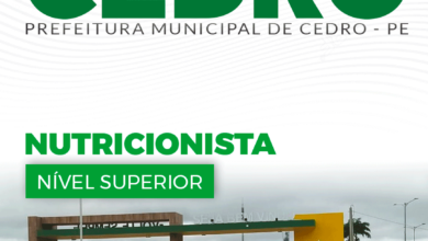 Apostila Nutricionista Cedro PE 2024