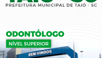 Apostila Odontólogo Taió SC 2024