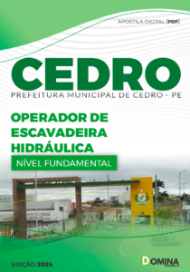 Apostila Operador de Escavadeira Hidráulica Cedro PE 2024