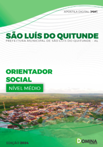 Apostila Orientador Social São Luís Quitunde AL 2024