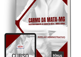 Apostila Prefeitura de Carmo da Mata – MG 2024 – Auxiliar Administrativo