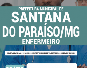 Apostila Prefeitura de Santana do Paraíso – MG – Enfermeiro