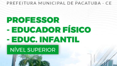 Apostila Professor Educador Físico Edu Infantil Pacatuba CE 2024