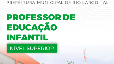 Apostila Professor de Educação Infantil Rio Largo AL 2024