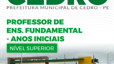 Apostila Professor de Ensino Fundamental Cedro PE 2024