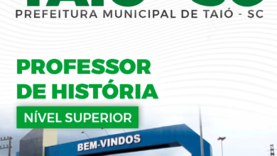 Apostila Professor de História Taió SC 2024