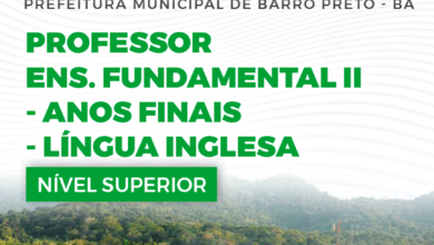 Apostila Professor de Inglês Barro Preto BA 2024