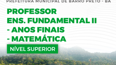 Apostila Professor de Matemática Barro Preto BA 2024