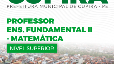 Apostila Professor de Matemática Cupira PE 2024