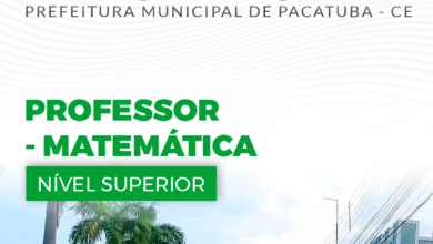 Apostila Professor de Matemática Pacatuba CE 2024