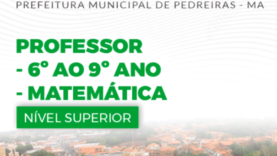 Apostila Professor de Matemática Pedreiras MA 2024