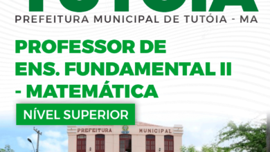 Apostila Professor de Matemática Tutóia MA 2024