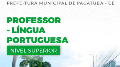 Apostila Professor de Português Pacatuba CE 2024