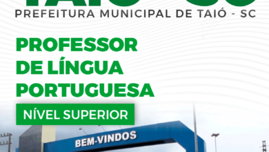 Apostila Professor de Português Taió SC 2024