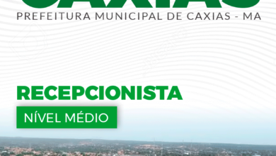 Apostila Recepcionista Caxias MA 2024