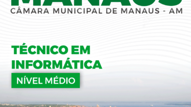 Apostila Técnico em Informática Câmara Manaus AM 2024