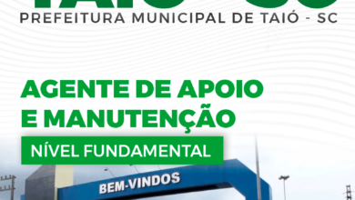 Apostila Agente de Apoio e Manutenção Taió SC 2024