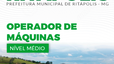 Apostila Operador de Máquinas Ritápolis MG 2024