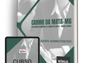 Apostila Prefeitura de Carmo da Mata – MG 2024 – Agente Administrativo