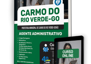 Apostila Prefeitura de Carmo do Rio Verde – GO 2024 – Agente Administrativo