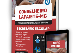 Apostila Prefeitura de Conselheiro Lafaiete – MG 2024 – Secretário Escolar