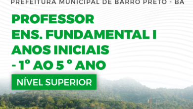 Apostila Professor de Anos Iniciais Barro Preto BA 2024