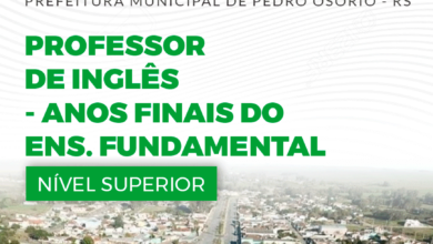 Apostila Professor de Inglês Pedro Osório RS 2024