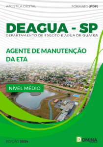 Oferta!
	Apostila Agente de Manutenção da ETA DEAGUA SP 2024
	R$ 51,98 Original price was: R$ 51,98.R$ 25,99Current price is: R$ 25,99.Economize: R$ 25,99  – 50%