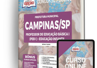 Apostila Prefeitura de Campinas – SP – Professor de Educação Básica I (PEB I ) – Educação Infantil