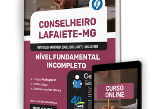 Apostila Prefeitura de Conselheiro Lafaiete – MG 2024 – Nível Fundamental Incompleto – Comum aos Cargos