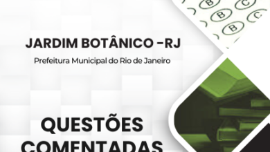 Questões Comentadas Analista Biodiversidade Jardim Botânico RJ 2024 – Digital PDF