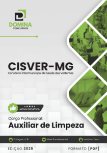 Completo PDF – Apostila Auxiliar de Limpeza CISVER MG 2025