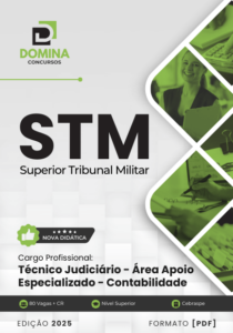 Apostila Técnico Judiciário Contabilidade STM 2025 – Atualizado Pós-edital