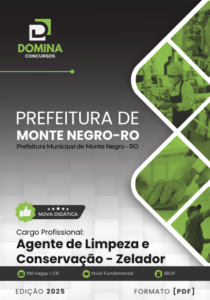 Atualizada! Apostila Zelador Monte Negro RO 2025