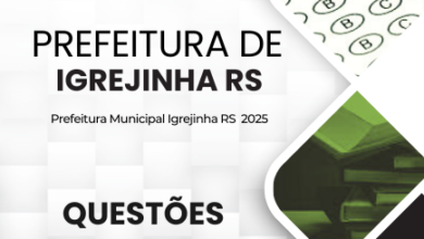 Novo Material: 100 Questões Comentadas Igrejinha RS 2025