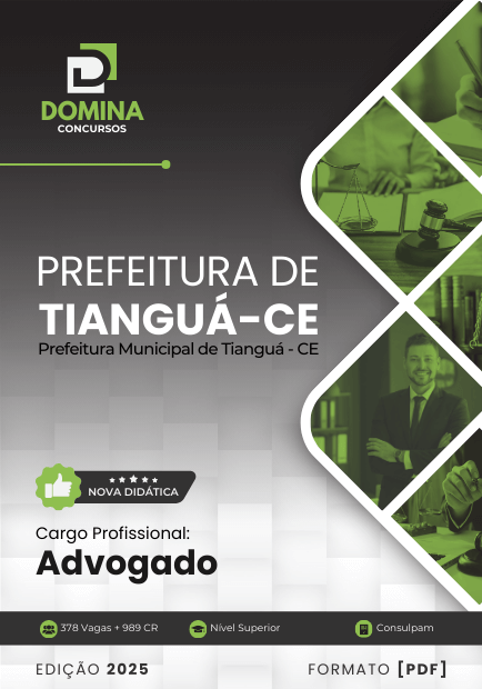 Novo Material: Apostila Advogado Tianguá CE 2025