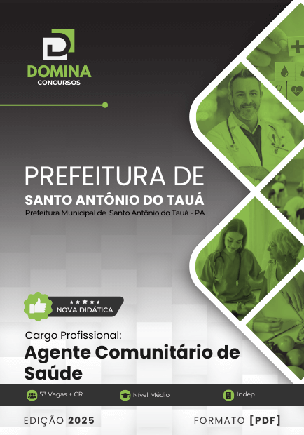 Novo Material: Apostila Agente Comunitário Saúde Santo Antônio Tauá PA 2025
