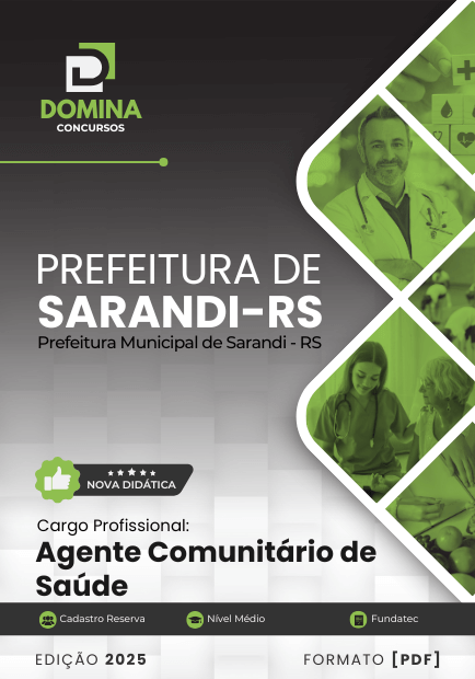 Novo Material: Apostila Agente Comunitário de Saúde Sarandi RS 2025