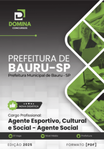 Novo Material: Apostila Agente Social Bauru SP 2025