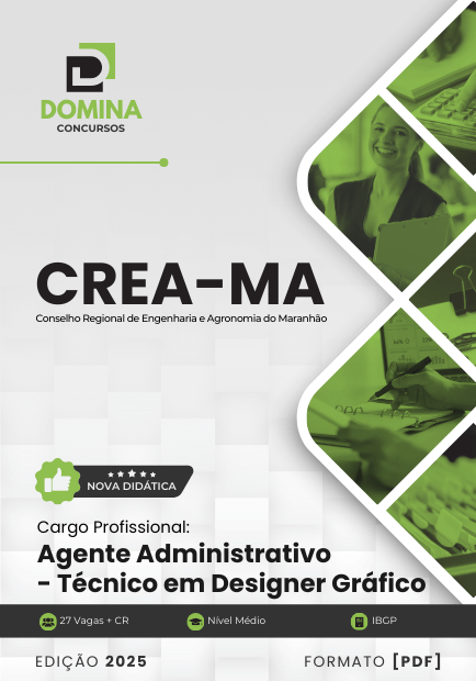 Novo Material: Apostila Agente Técnico Designer Gráfico CREA MA 2025