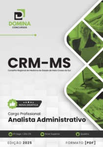 Novo Material: Apostila Analista Administrativo CRM MS 2025