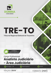 Novo Material: Apostila Analista Judiciário Área Judiciária TRE TO 2025