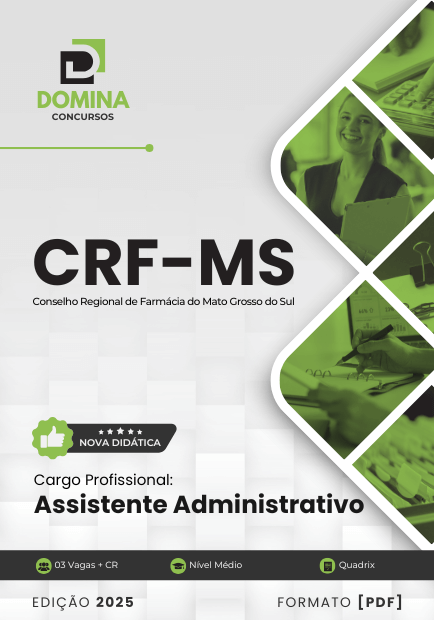 Novo Material: Apostila Assistente Administrativo CRF MS 2025