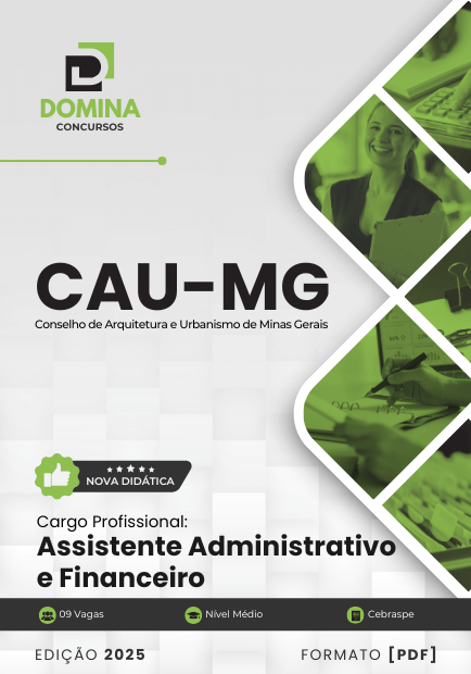 Novo Material: Apostila Assistente Administrativo e Financeiro CAU MG 2025