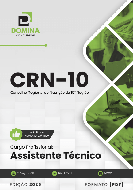 Novo Material: Apostila Assistente Técnico CRN 10 2025