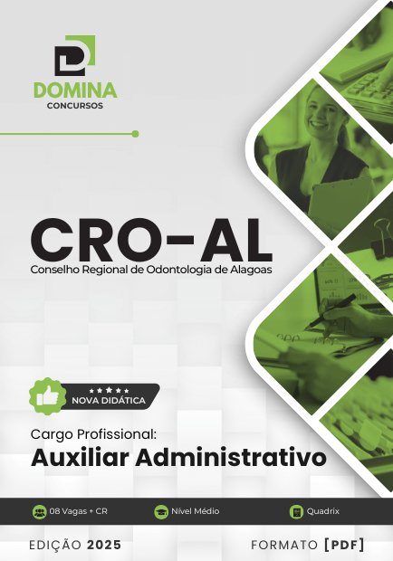 Novo Material: Apostila Auxiliar Administrativo CRO AL 2025
