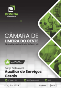 Novo Material: Apostila Auxiliar Serviços Gerais Câmara Limeira Oeste MG 2025