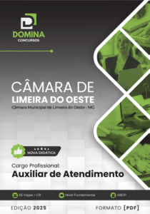 Novo Material: Apostila Auxiliar de Atendimento Câmara Limeira Oeste MG 2025