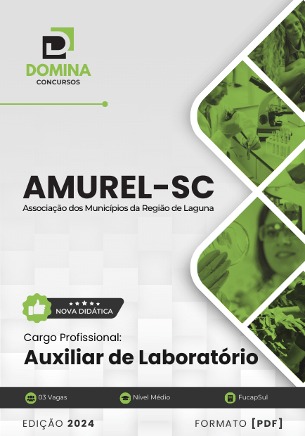 Novo Material: Apostila Auxiliar de Laboratório AMUREL SC 2025