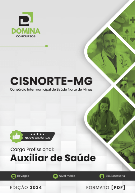 Novo Material: Apostila Auxiliar de Saúde Cisnorte MG 2025